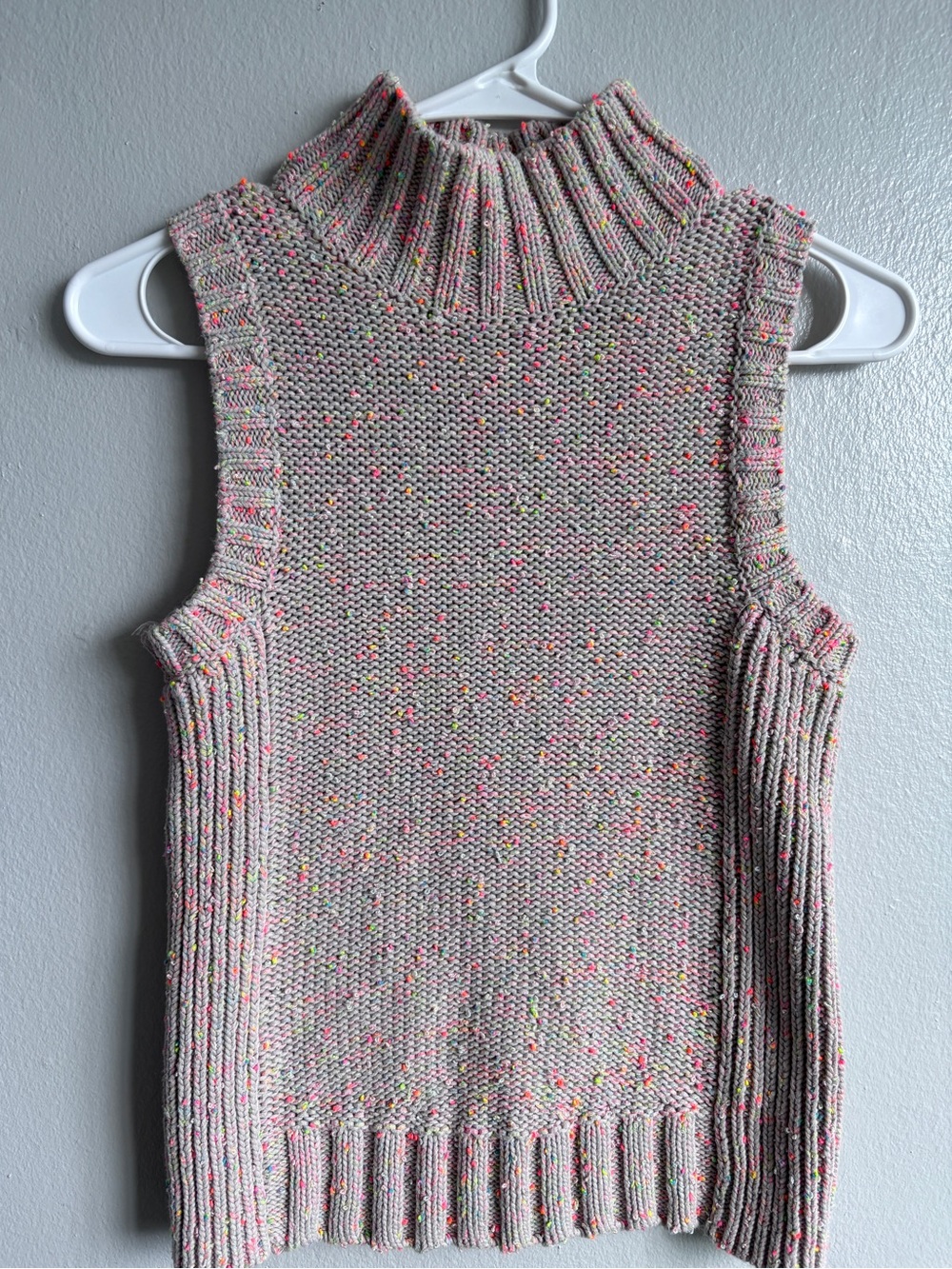Anthropologie Turtleneck Knit Sleeveless Sweater